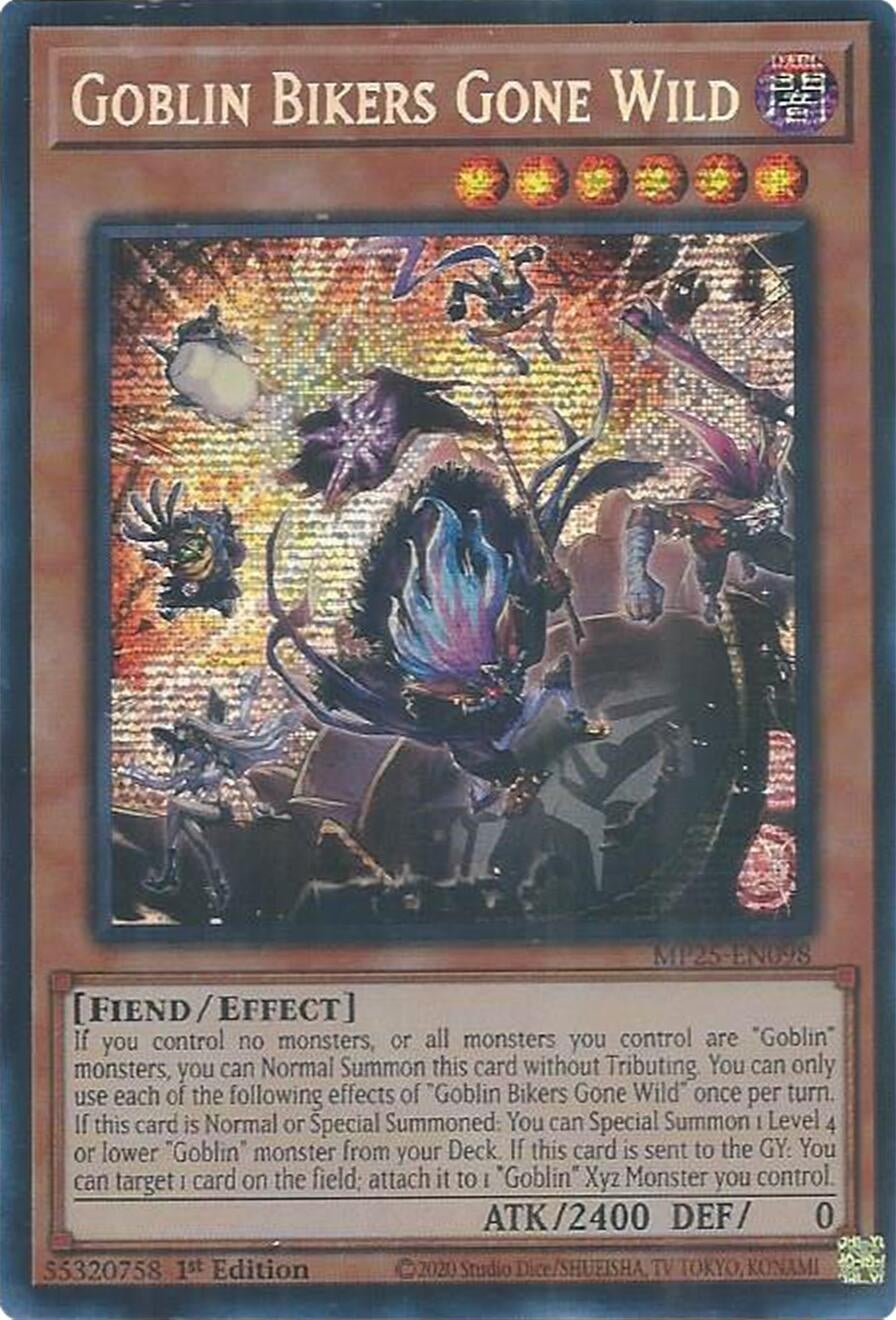Goblin Bikers Gone Wild (MP25-EN098)  Prismatic Secret Rare