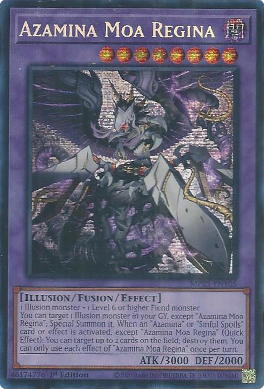 Azamina Moa Regina (MP25-EN105)  Prismatic Secret Rare