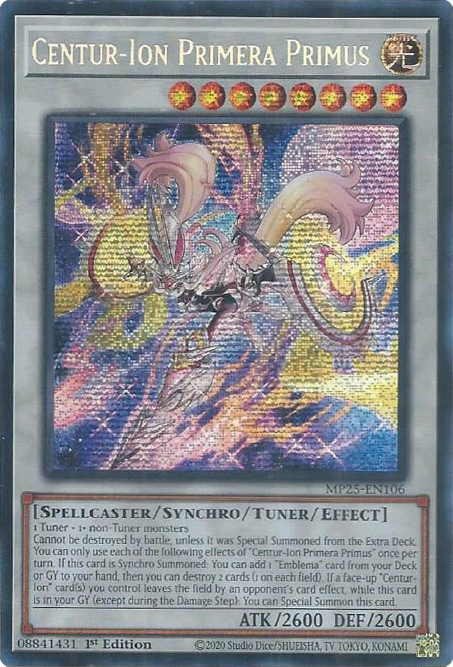 Centur-Ion Primera Primus (MP25-EN106)  Prismatic Secret Rare