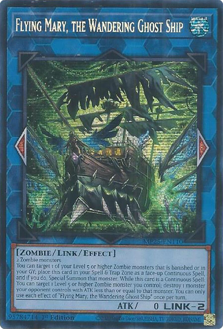 Flying Mary, the Wandering Ghost Ship (MP25-EN110)  Prismatic Secret Rare