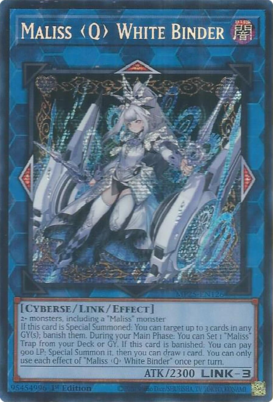 Maliss Q White Binder (MP25-EN126)  Prismatic Secret Rare
