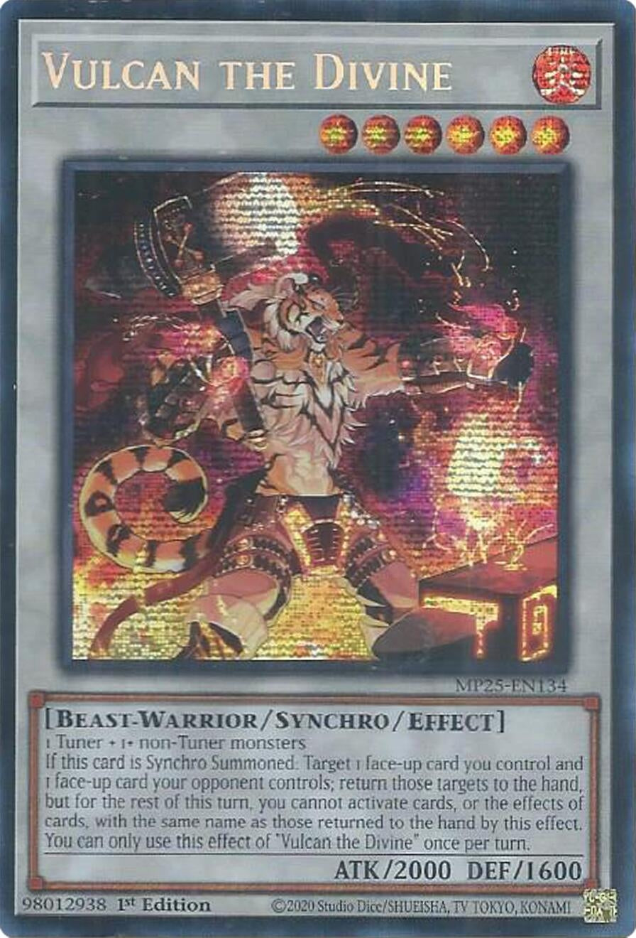 Vulcan the Divine (MP25-EN134)  Prismatic Secret Rare