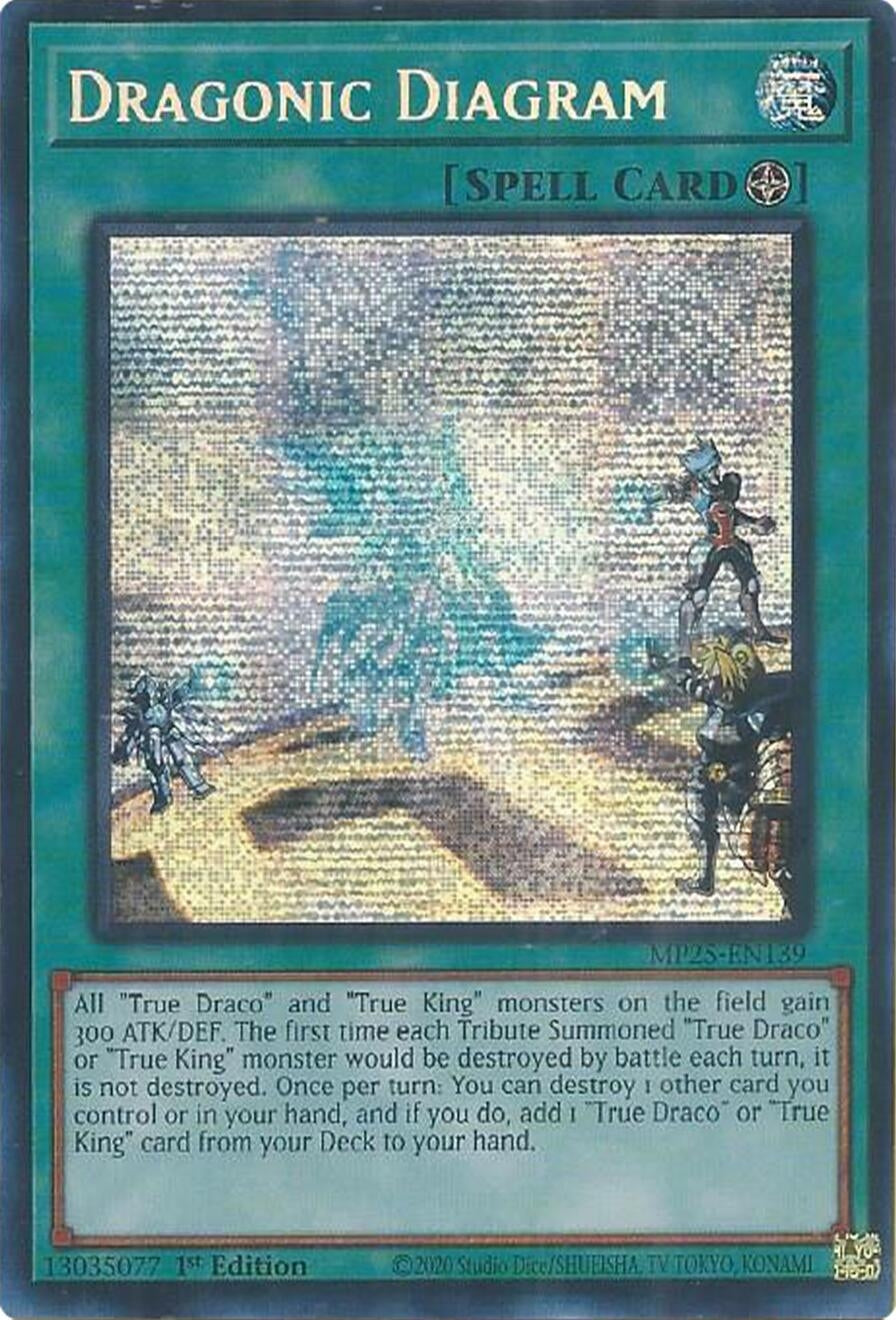 Dragonic Diagram (MP25-EN139) Prismatic Secret Rare