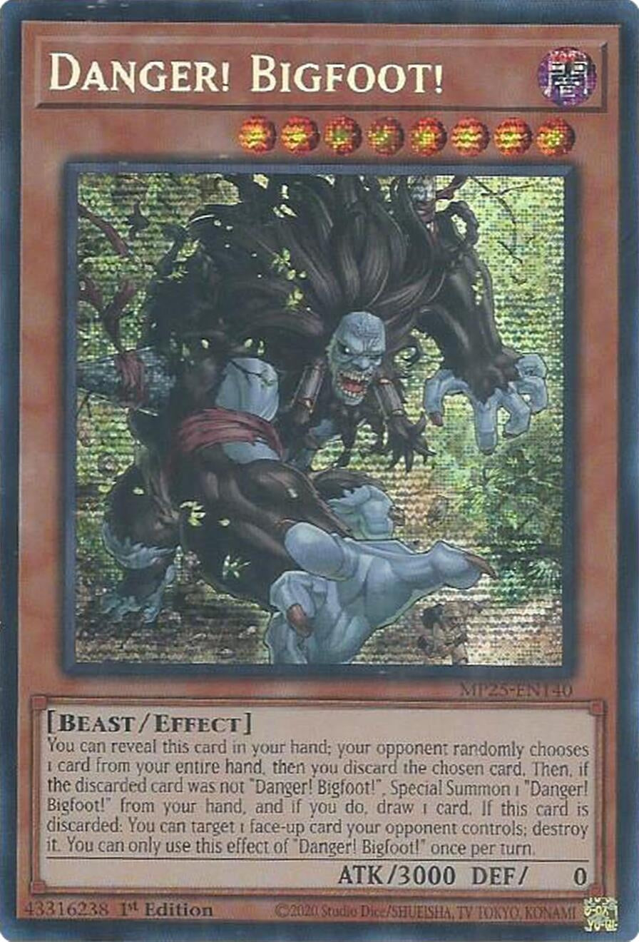 Danger! Bigfoot! (MP25-EN140)  Prismatic Secret Rare