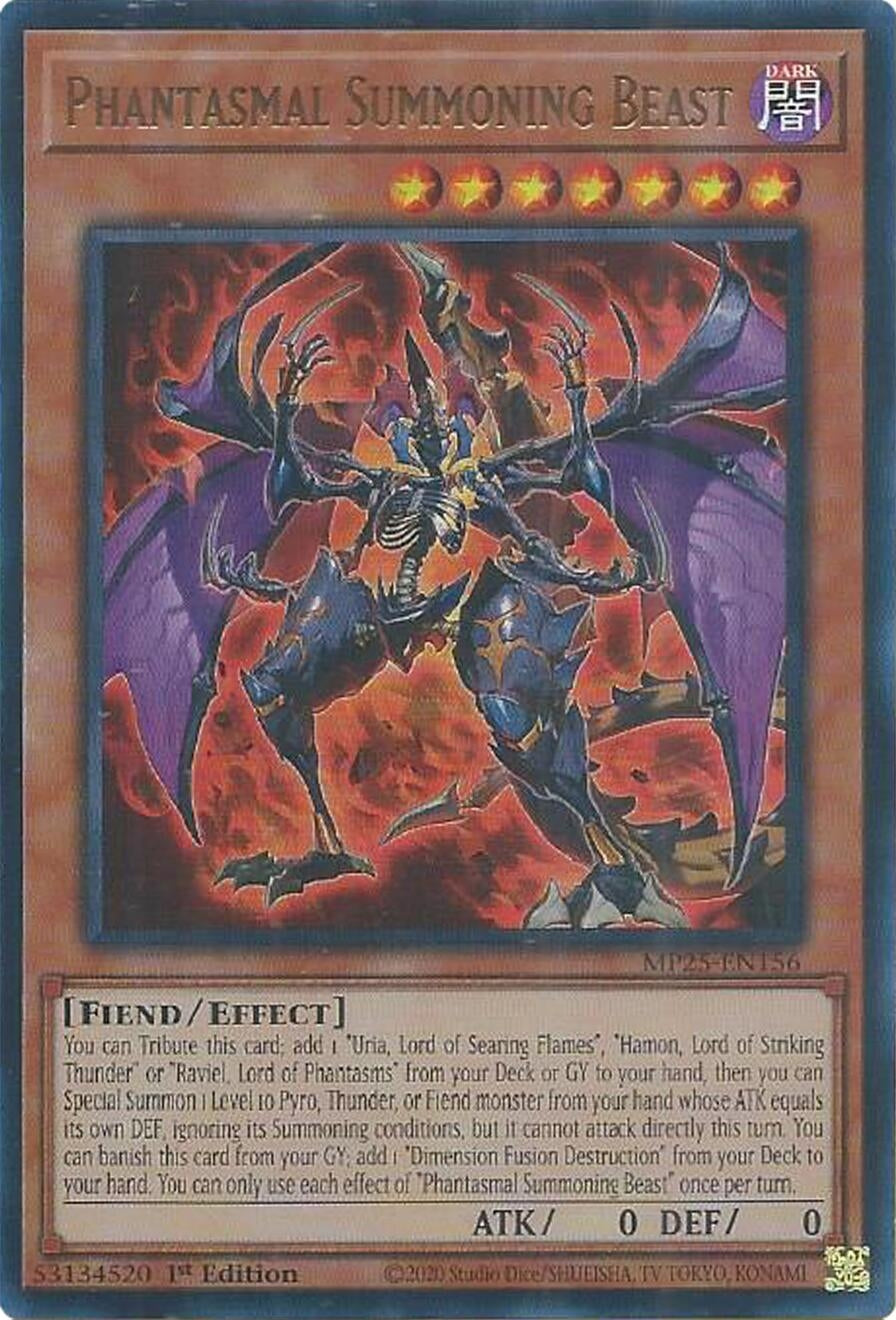 Phantasmal Summoning Beast (MP25-EN156)  Ultra Rare