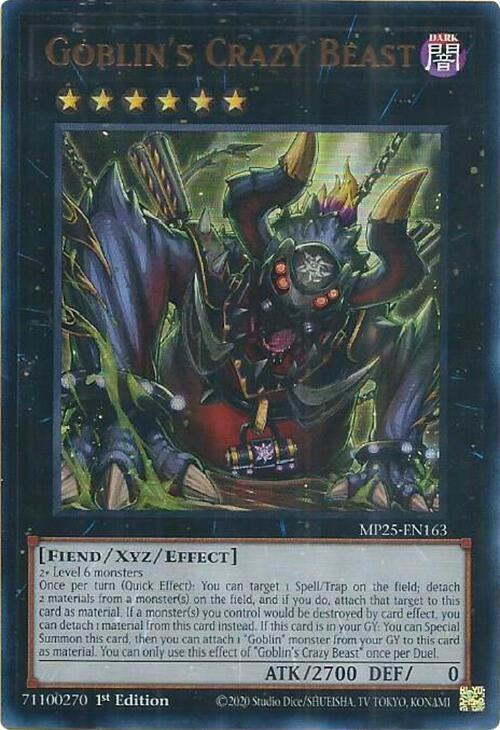 Goblin's Crazy Beast (MP25-EN163)  Ultra Rare
