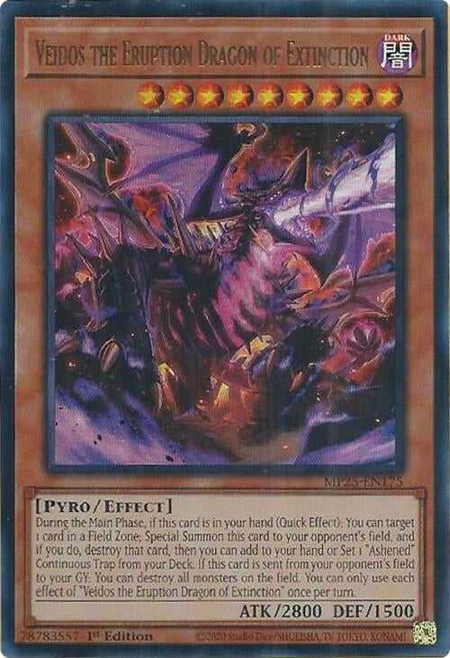 Veidos the Eruption Dragon of Extinction (MP25-EN175)  Ultra Rare