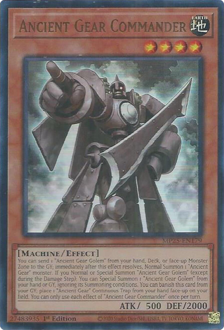 Ancient Gear Commander (MP25-EN179)  Ultra Rare