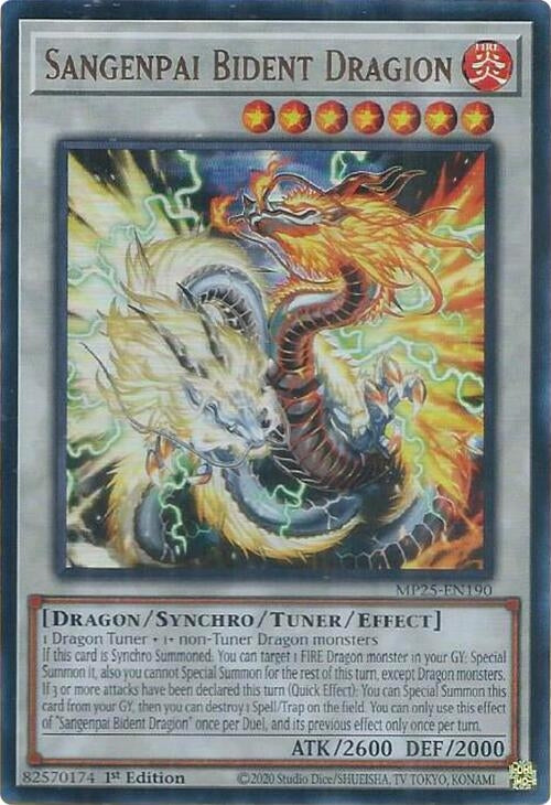Sangenpai Bident Dragion (MP25-EN190)  Ultra Rare