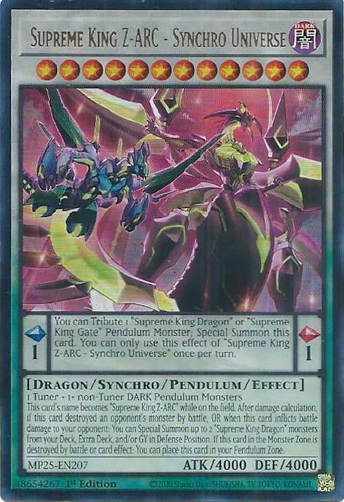 Supreme King Z-ARC - Synchro Universe (MP25-EN207)  Ultra Rare