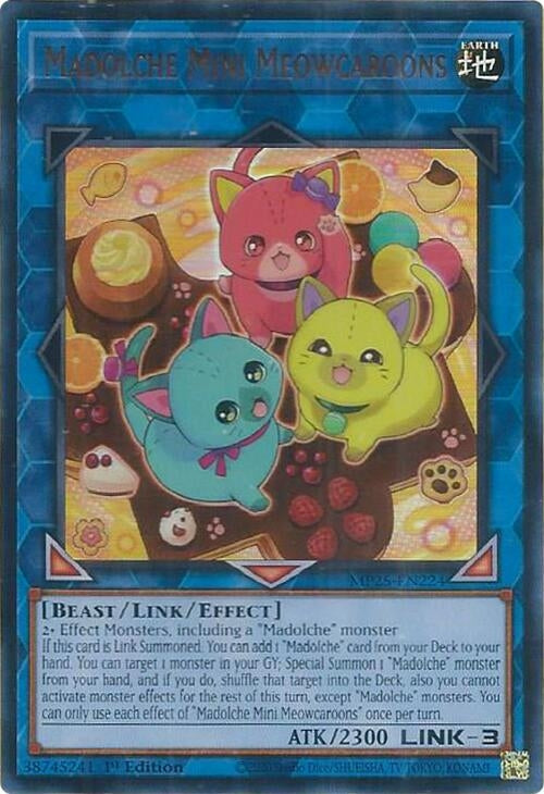 Madolche Mini Meowcaroons (MP25-EN224)  Ultra Rare