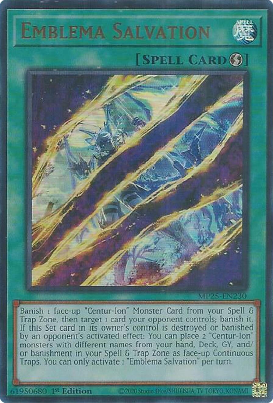 Emblema Salvation (MP25-EN230)  Ultra Rare