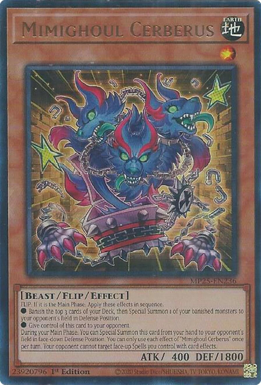 Mimighoul Cerberus (MP25-EN236)  Ultra Rare