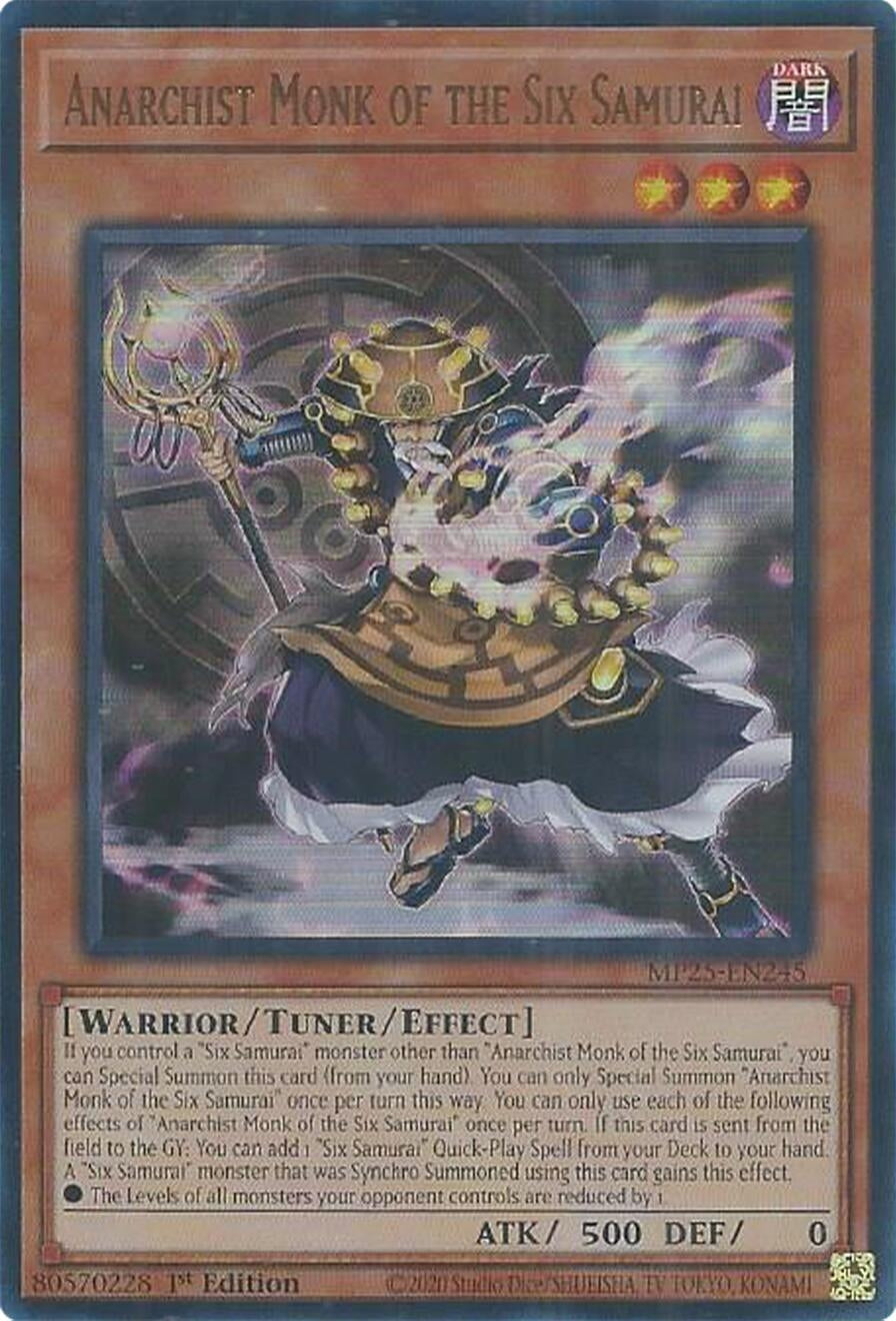 Anarchist Monk of the Six Samurai (MP25-EN245)  Ultra Rare
