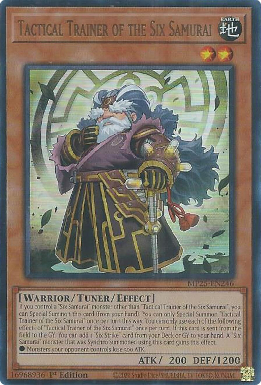 Tactical Trainer of the Six Samurai (MP25-EN246)  Ultra Rare