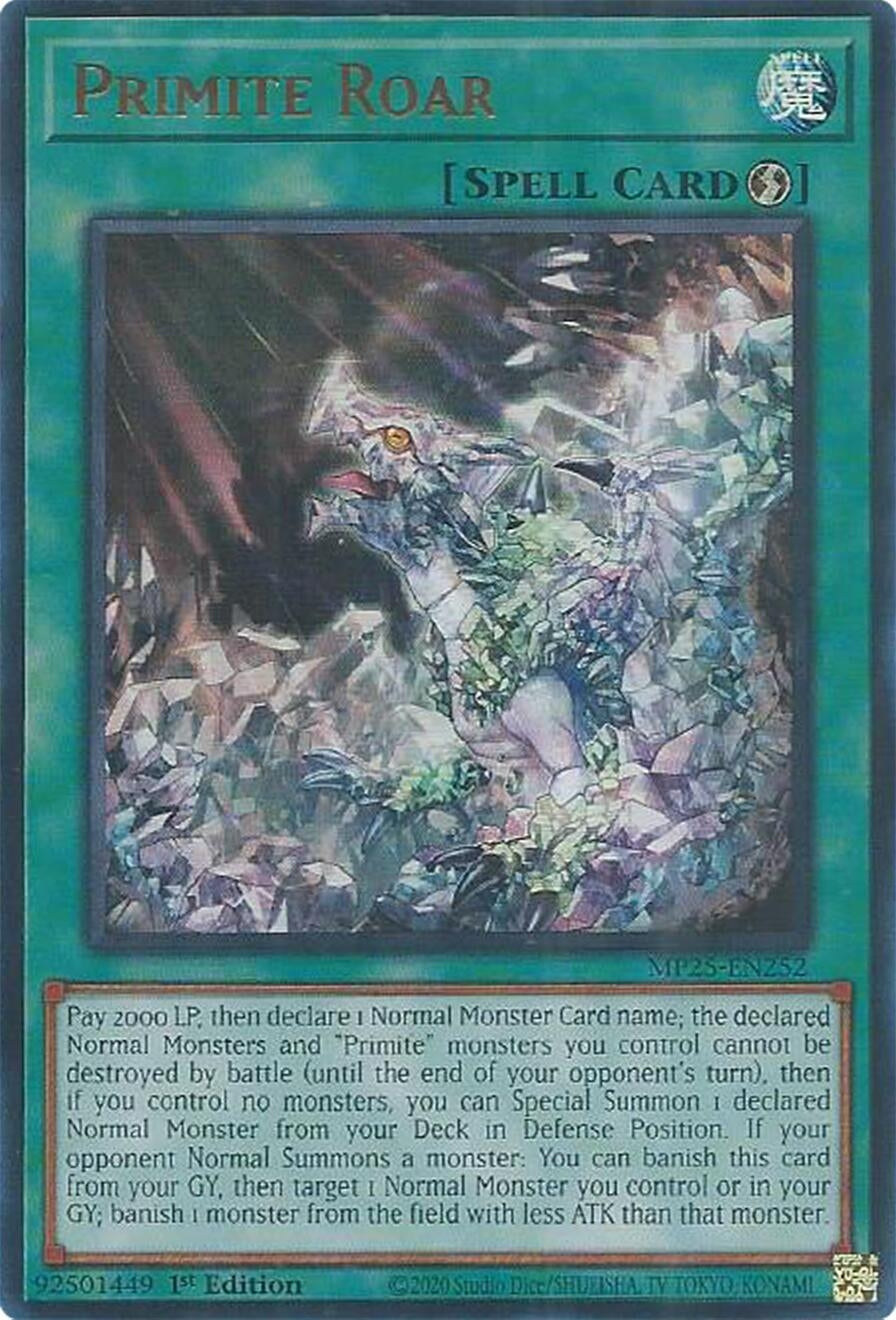 Primite Roar (MP25-EN252)  Ultra Rare