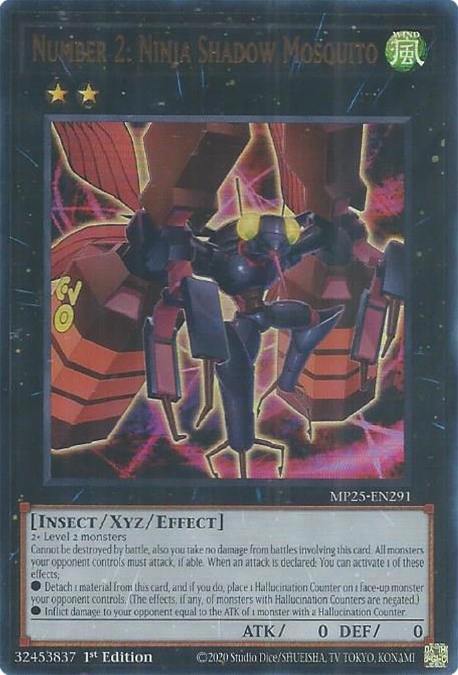 Number 2: Ninja Shadow Mosquito (MP25-EN291)  Ultra Rare