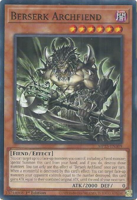 Berserk Archfiend (MP25-EN309)  Common
