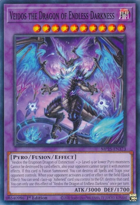 Veidos the Dragon of Endless Darkness (MP25-EN373)  Common
