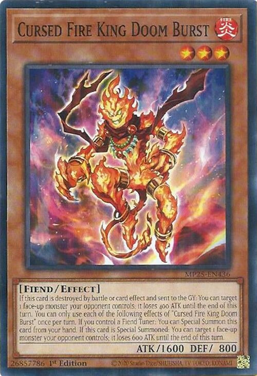 Cursed Fire King Doom Burst (MP25-EN436)  Common