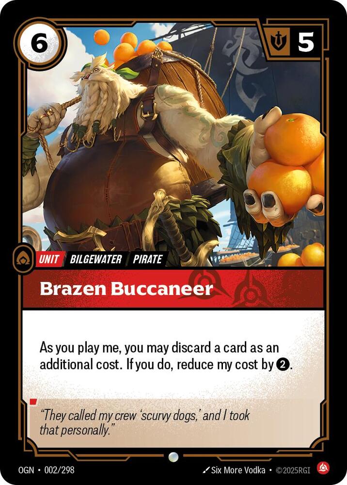 Brazen Buccaneer (002/298) Common