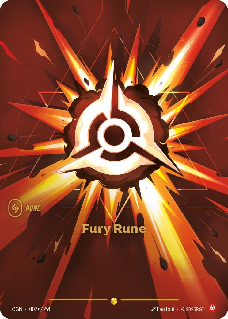 Fury Rune (Alternate Art) (007a/298) (Foil)