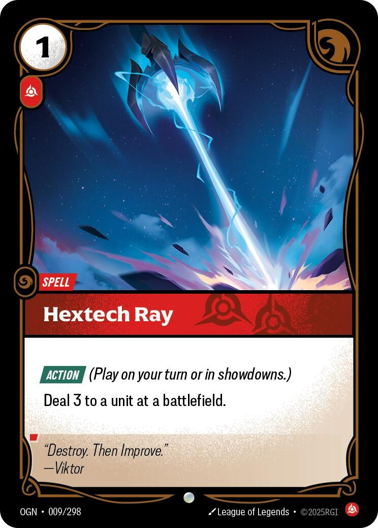 Hextech Ray (009/298) (Foil) Common