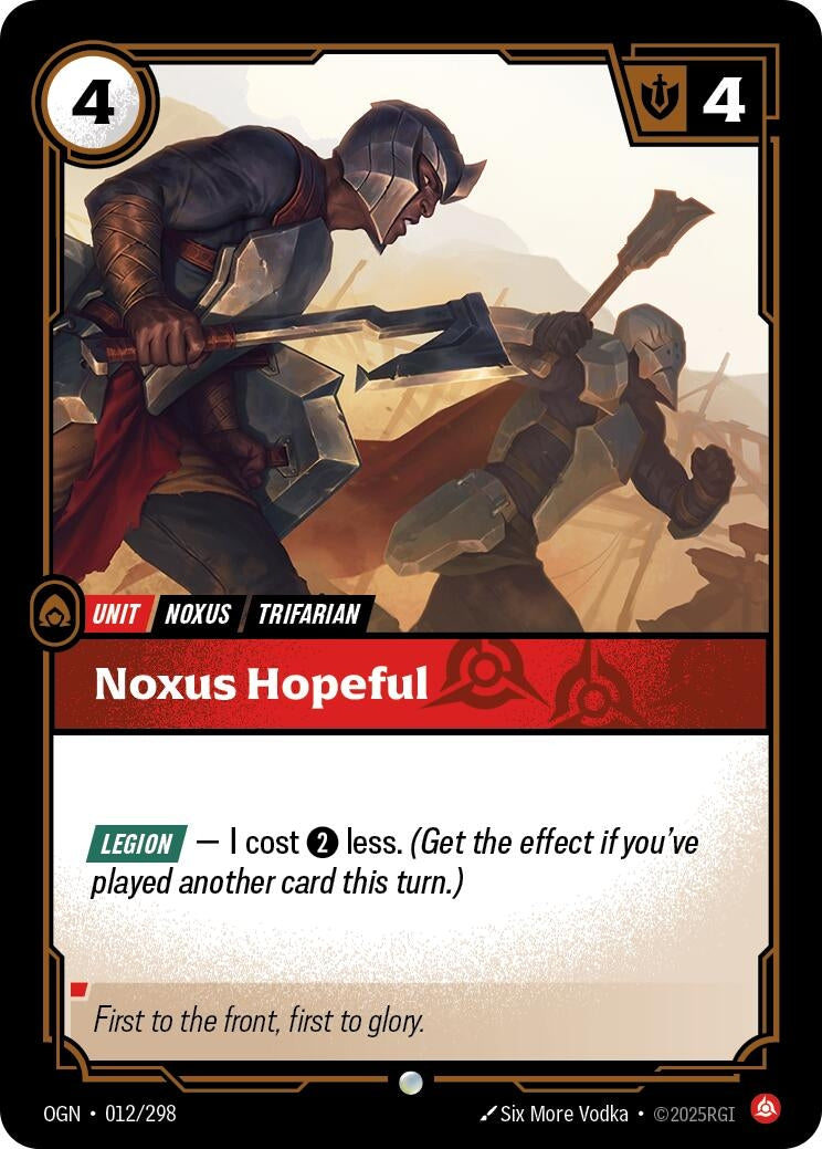 Noxus Hopeful (012/298) (Foil) Common