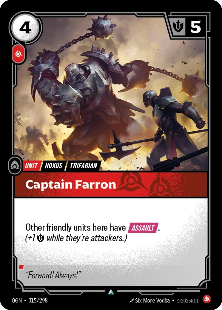 Captain Farron (015/298) (Foil) Uncommon
