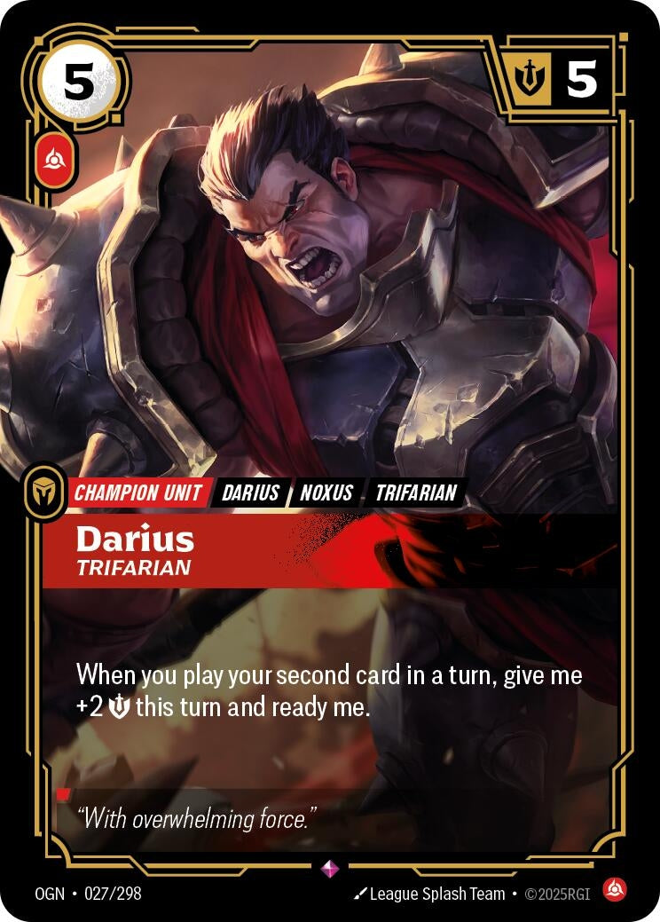 Darius - Trifarian (027/298) (Foil) Rare