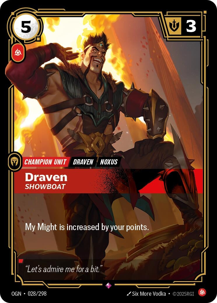 Draven - Showboat (028/298) (Foil) Rare