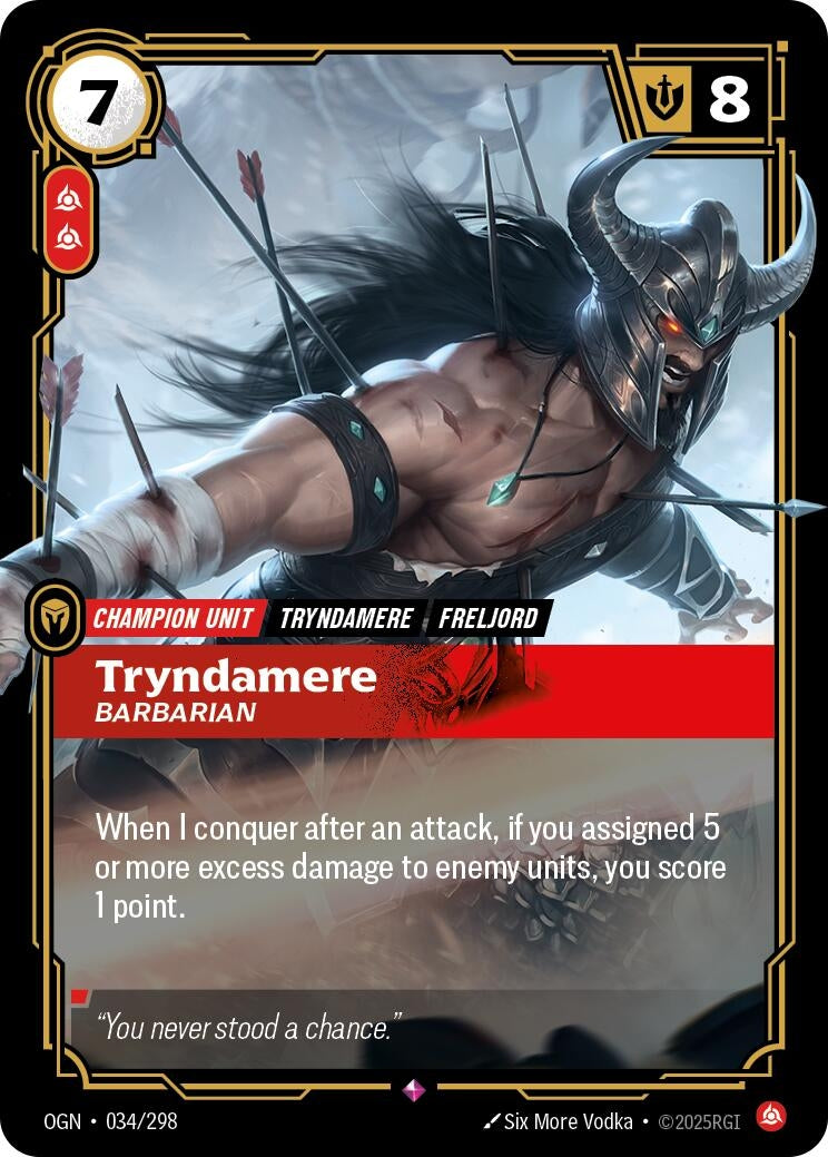 Tryndamere - Barbarian (034/298) (Foil) Rare