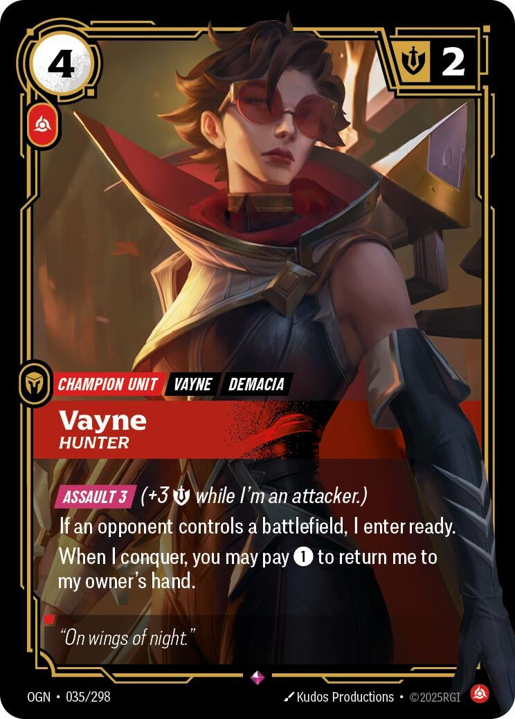 Vayne - Hunter (035/298) (Foil) Rare