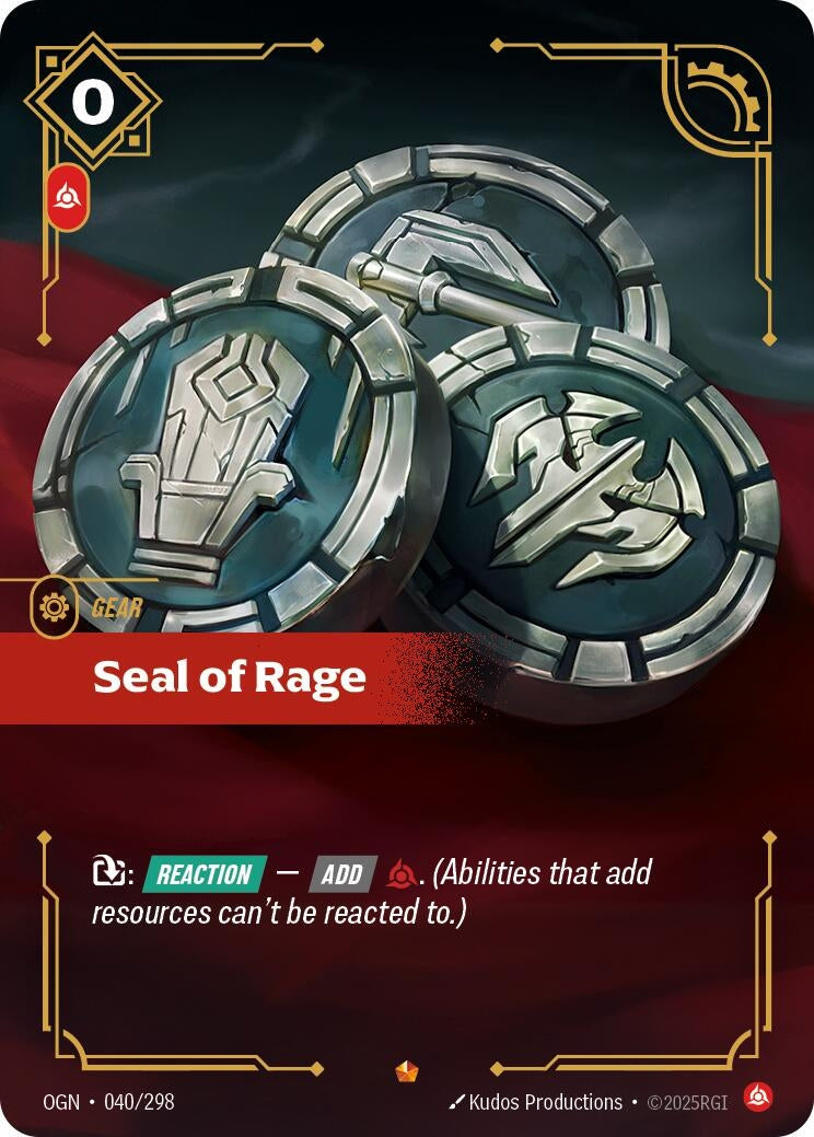 Seal of Rage (040/298) (Foil) Epic