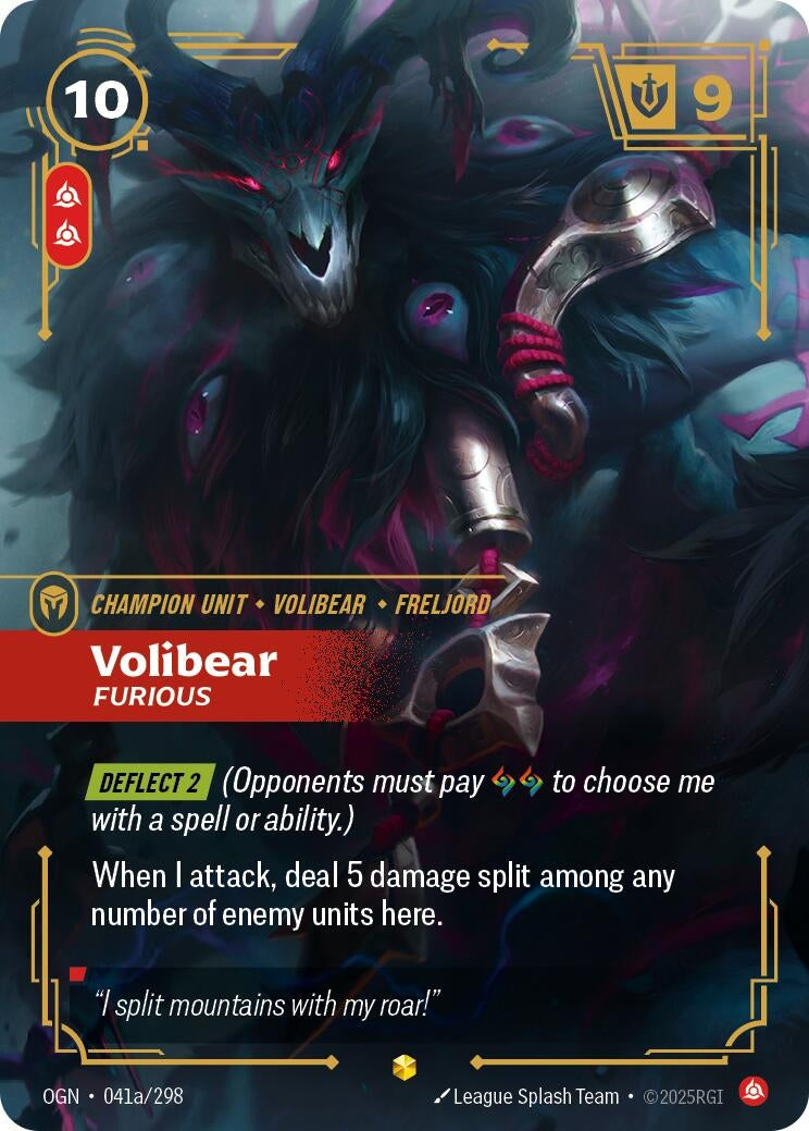 Volibear - Furious (Alternate Art) (041a/298) (Foil)