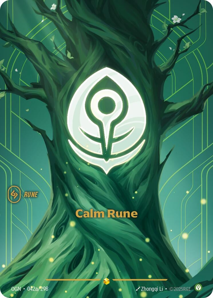Calm Rune (Alternate Art) (042a/298) (Foil)