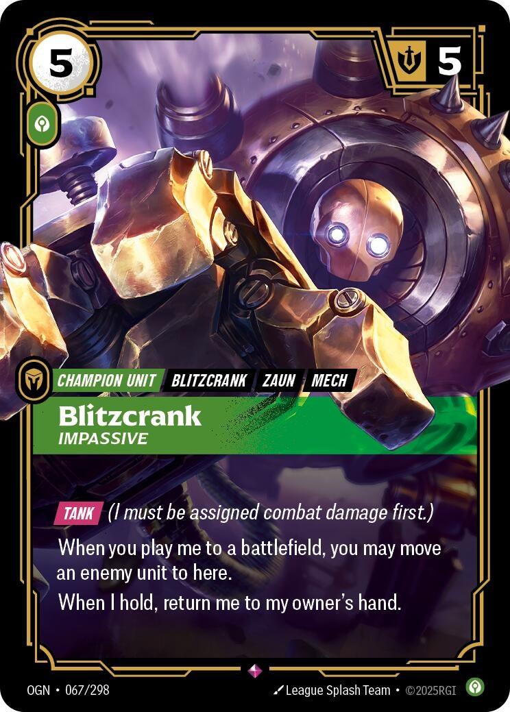 Blitzcrank - Impassive (067/298) (Foil) Rare