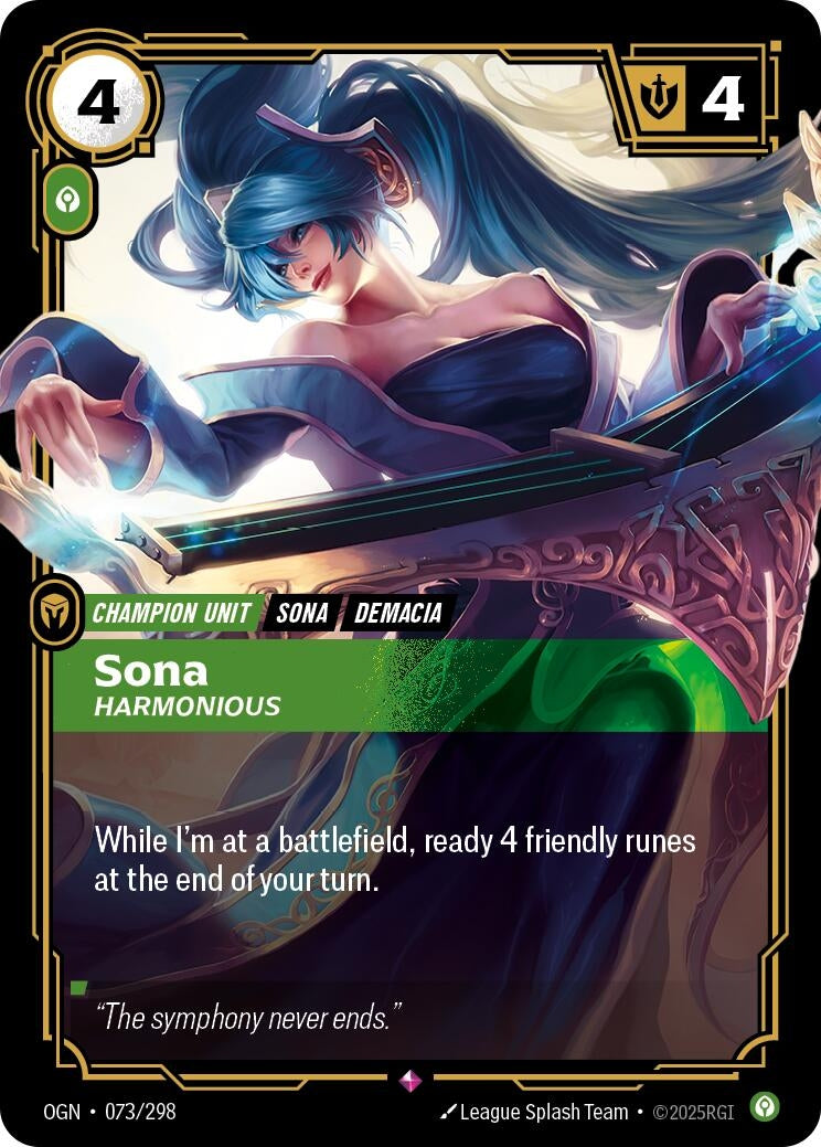 Sona - Harmonious (073/298) (Foil) Rare