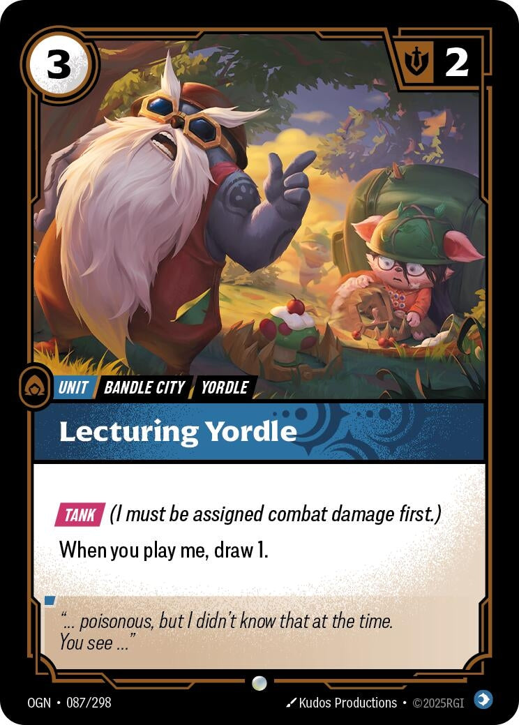 Lecturing Yordle (087/298) (Foil) Common