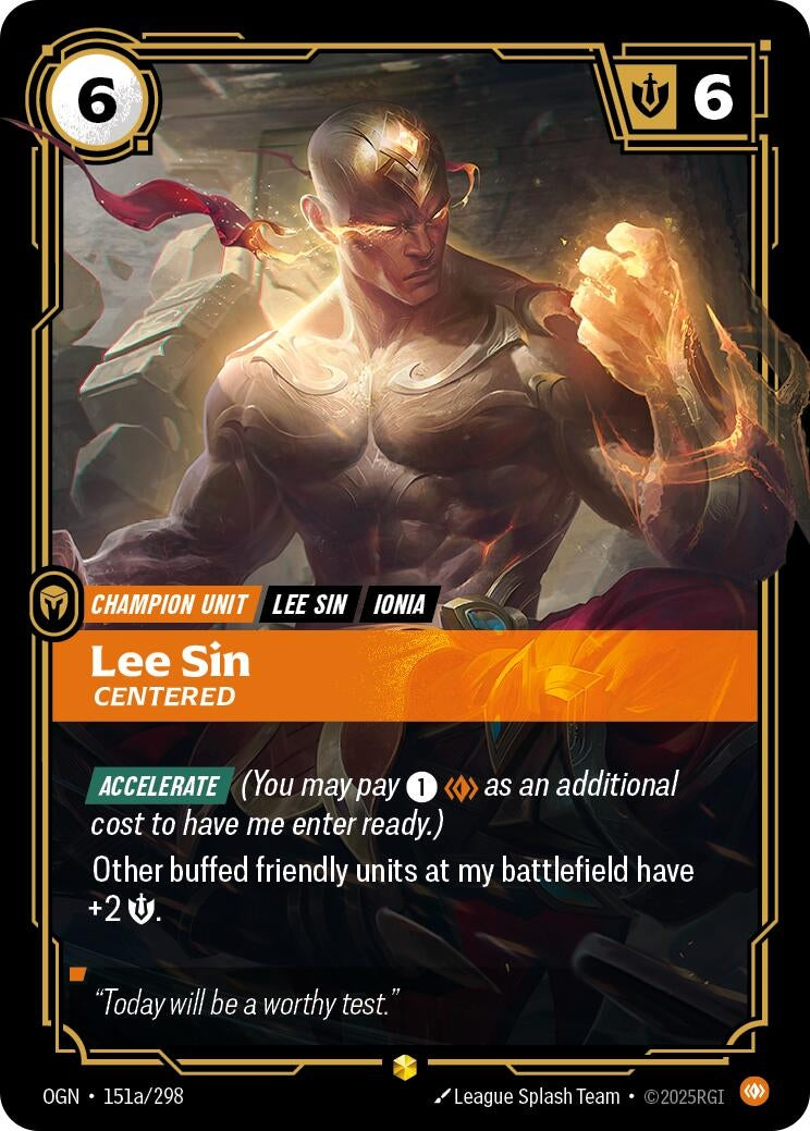 Lee Sin - Centered (Alternate Art) (151a/298) (Foil)