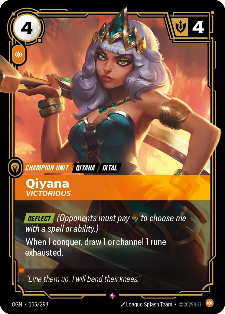 Qiyana - Victorious (155/298) (Foil) Rare
