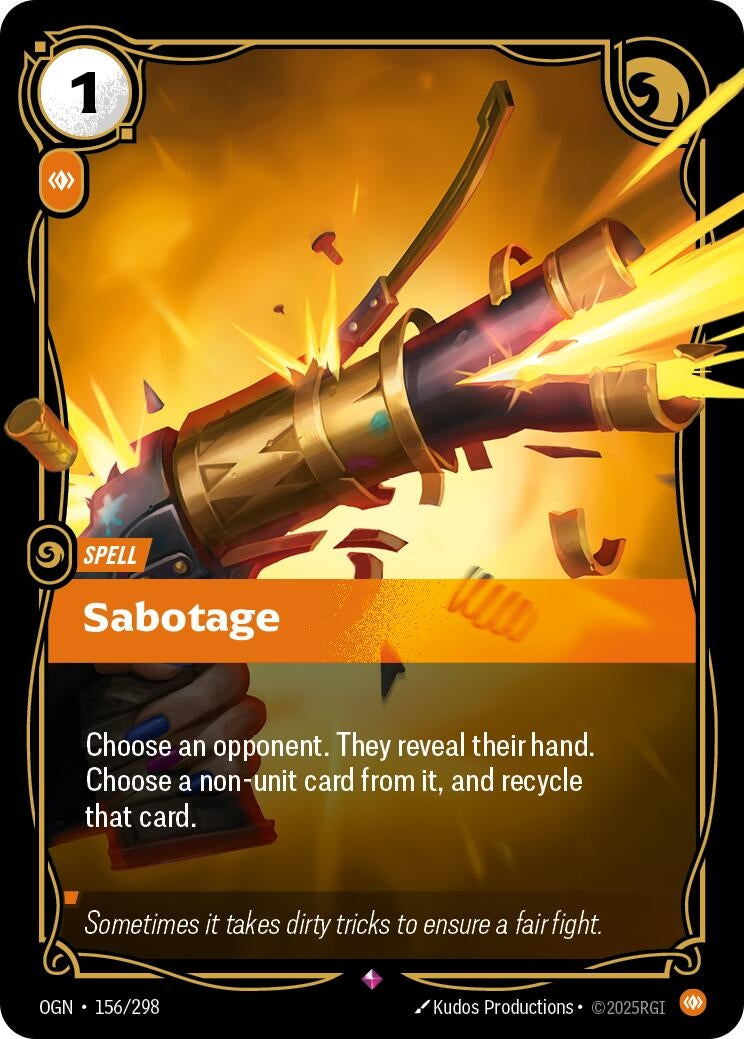 Sabotage (156/298) (Foil) Rare
