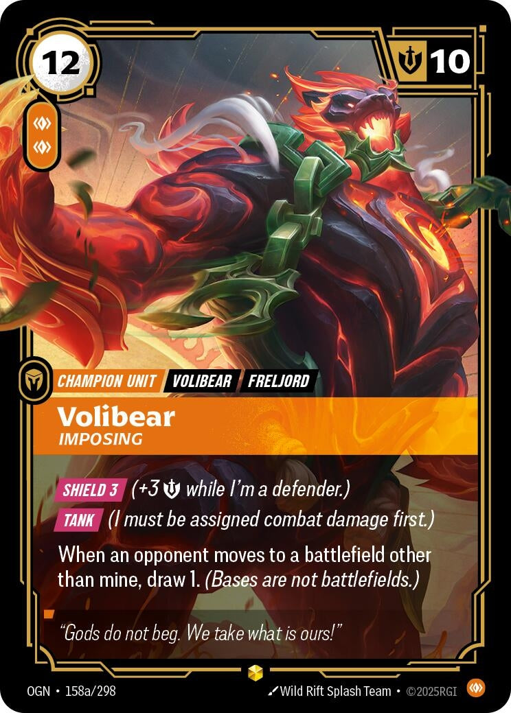 Volibear - Imposing (Alternate Art) (158a/298) (Foil)