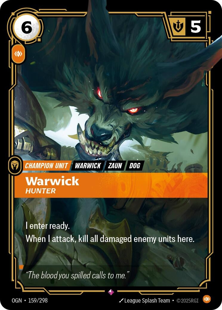 Warwick - Hunter (159/298) (Foil) Rare