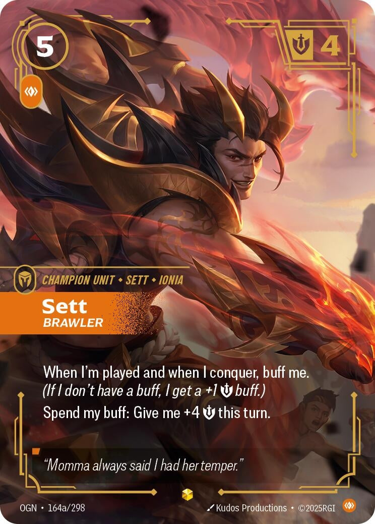 Sett - Brawler (Alternate Art) (164a/298) (Foil)