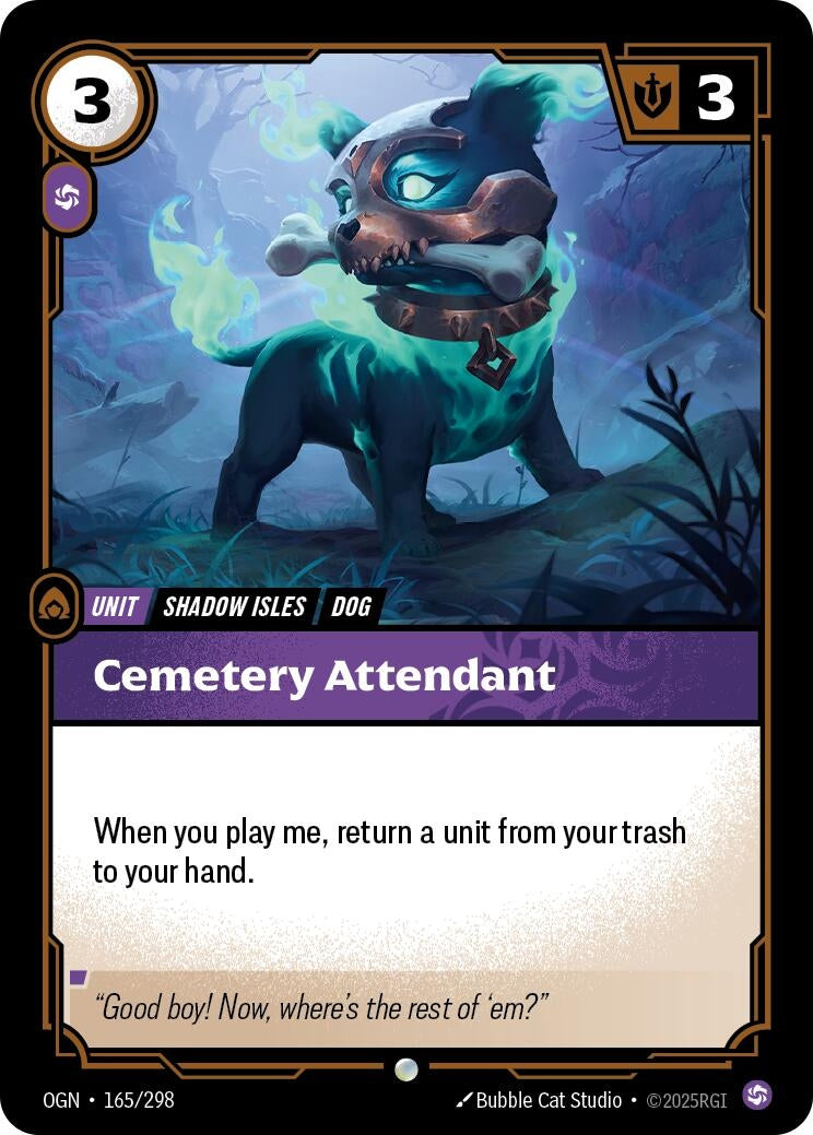 Cemetery Attendant (165/298) (Foil) Common