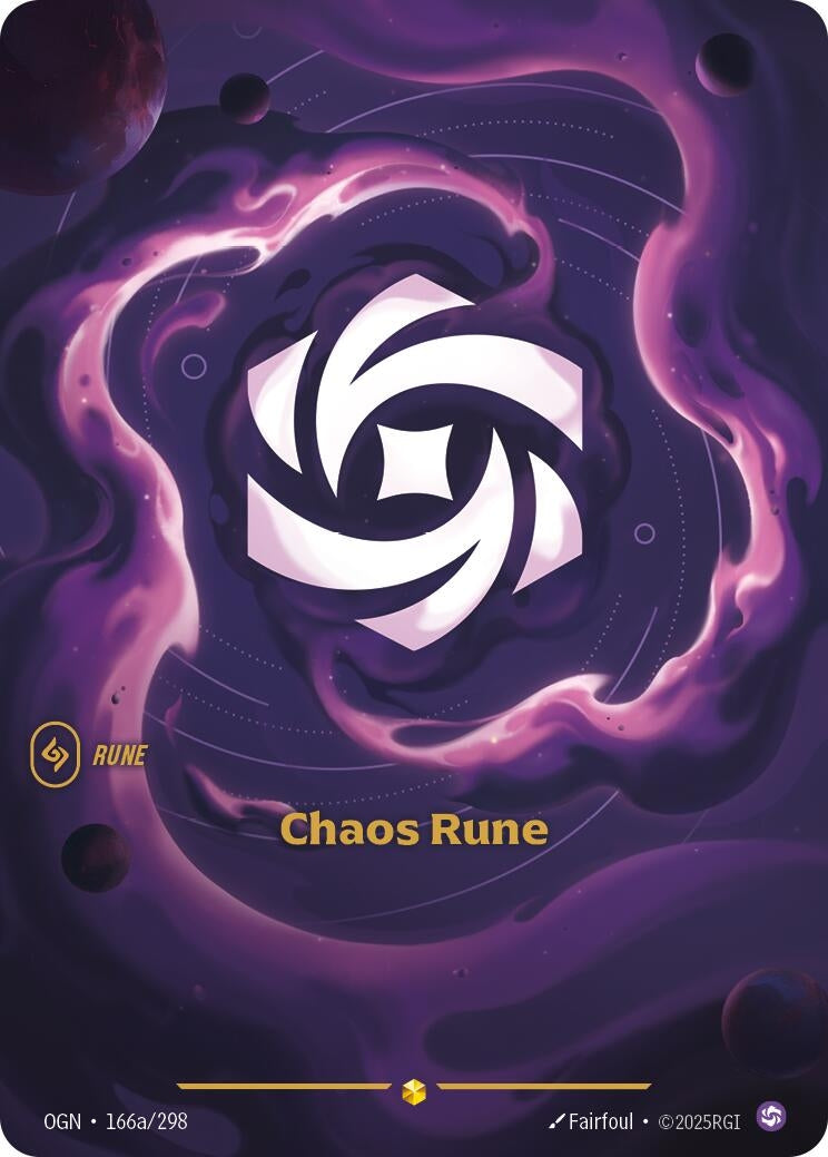 Chaos Rune (Alternate Art) (166a/298) (Foil)