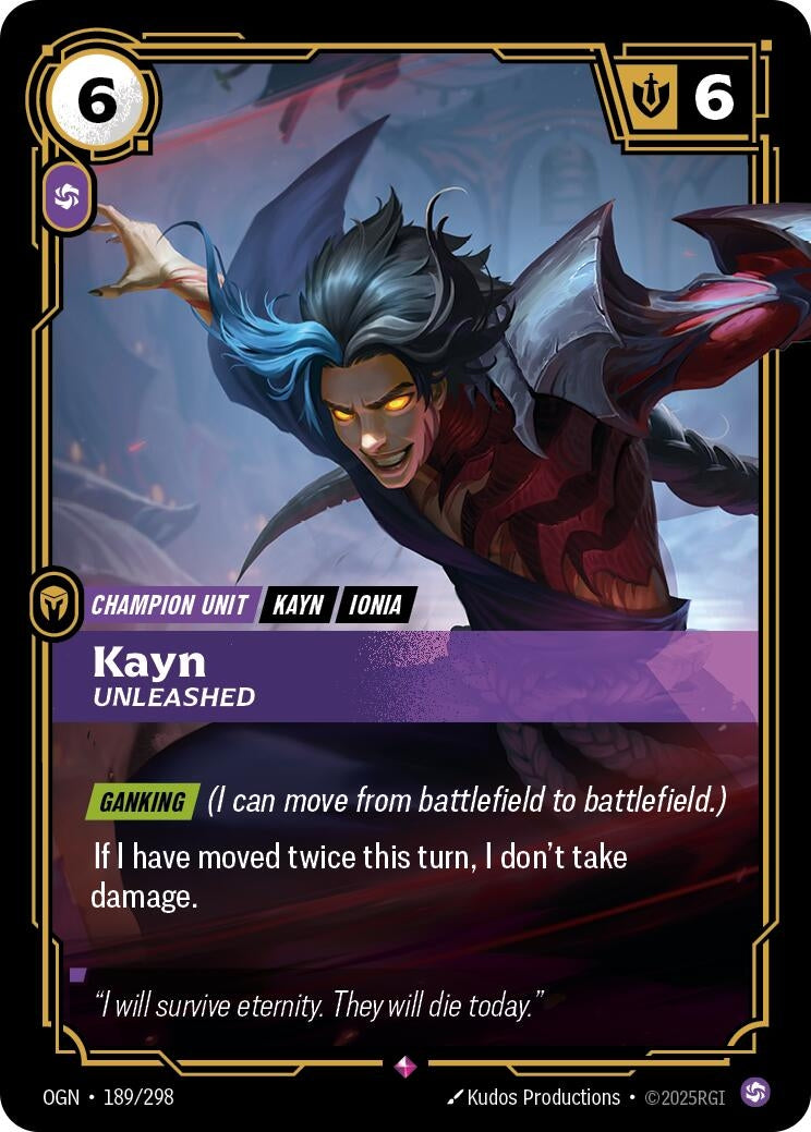 Kayn - Unleashed (189/298) (Foil) Rare