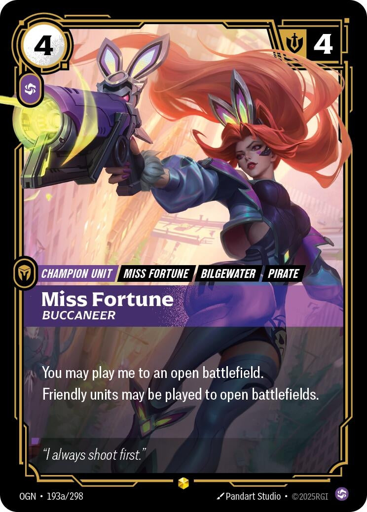 Miss Fortune - Buccaneer (Alternate Art) (193a/298) (Foil)