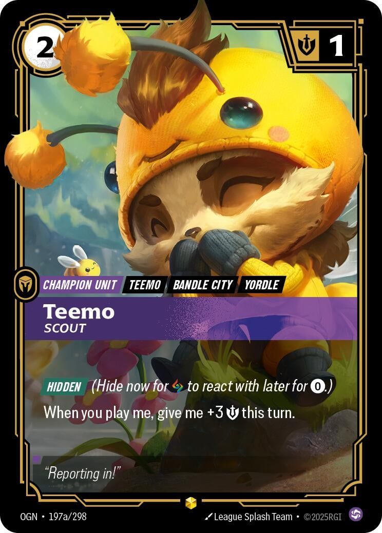 Teemo - Scout (Alternate Art) (197a/298) (Foil)